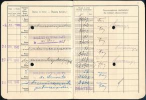 1938-1940 Nagyvárad, Népszövetségi Hitelintézet Rt. betétkönyve, bejegyzésekkel