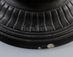 Johann Maresch neoreneszánsz bronzírozott kerámia váza. Bécs, 1880 körül, korának megfelelő kis lepa...