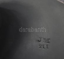 Johann Maresch neoreneszánsz bronzírozott kerámia váza. Bécs, 1880 körül, korának megfelelő kis lepa...