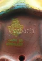 Zsolnay kisplasztika - Teknősbéka. Savmaratott eozin mázakkal fedett finomfajansz. Terv.: Török Jáno...