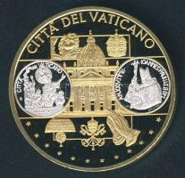 Európa DN "Vatikán" aranyozott ffém emlékérem T:PP