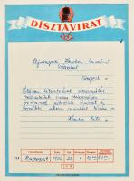 1958-1960 A Szegedi Kenderfonógyár vendégkönyve, benne gyár által rendezett üzemi kiállítások, ill. ...