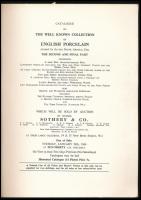 Catalogue of the well known collection of english porcelain. Property of the late Frank Arnold, esq....