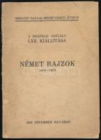 Hoffmann Edith (szerk.): Német rajzok 1400-1650. Grafikai Osztály LXII. kiállítása. Bp., 1931, Országos Magyar Szépművészeti Múzeum. Kiadói papírkötés, foltos és sérült borítóval.