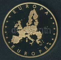 Európa DN "Vatikán" aranyozott ffém emlékérem T:PP