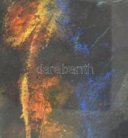 Kollár György (1950-1992): Fény-jelenség, 1989. Vegyes technika, papír, jelezve jobbra lent. Hátolda...