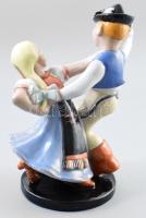 Komlós Kerámia Budapest táncospár. Mázas kerámia Jelzett: masszába nyomva és címkével is, hibátlan m...