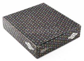 Tálaló edény fedővel Inoxtiv aranyozott, díszített, fém 30 cm