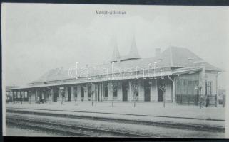 cca 1900 Siófok 10 lapos leporelló füzet mozgalmas életképekkel 14x9 cm