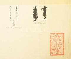 Ernst Heilemann (1870-1936): Le Congrés de Pekin - A pekingi kongresszus. nagy méretű litográfia a k...