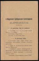 1907 A "Nagyváradi Építőiparosok Szövetsége" alapszabályai és ügyrendje. Nagyvárad, 1907.,...