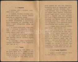 1907 A "Nagyváradi Építőiparosok Szövetsége" alapszabályai és ügyrendje. Nagyvárad, 1907.,...