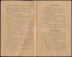 1907 A "Nagyváradi Építőiparosok Szövetsége" alapszabályai és ügyrendje. Nagyvárad, 1907.,...