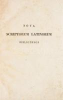 Publii Ovidii Nasonis Opera omnia Vol 2. Venetiis, 1844, J. Antonelli, 671 p + 122 p. Későbbi egészvászon kötésben, borítón foltokkal