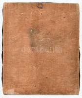 Vlagyimiri Istenanya. Ikon, cca 1910/20, orosz ikonfestő, tojástempera, fa, 84-es ezüst (Ag) okládda...