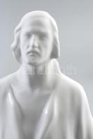 Herend Jézus. cca 1940, jelzett: masszába nyomott HEREND felirat, fedetlen részei biszkvit porcelán,...
