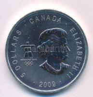 Kanada 2009. 5$ Ag "A vancouveri Téli Olimpia 2010 / Thunderbird" kapszulában T:AU apró fo...