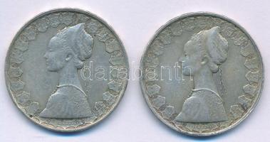 Olaszország 1960R 500L Ag "Kolumbusz hajói" (2x) T:VF 
Italy 1960R 500 Lire Ag "Colu...