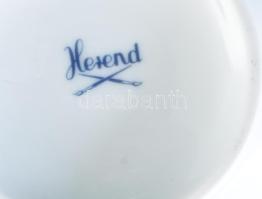 Herendi porcelán illatszóró, pipettás, csavaros fedéllel m:15 cm, hozzá 6 kis tálka 10x7,5 cm Kézzel...