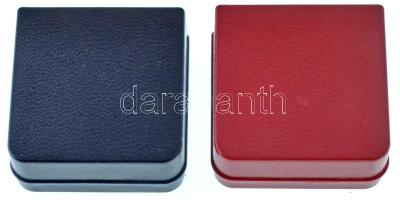 DN "Vöröskereszt" aranyozott, jelzett Ag jelvény sérült dísztokban (0.935/1,06g) + DN &quo...