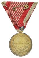 1914. "Ferenc József II. osztályú Ezüst Vitézségi Érem" jelzetlen Ag kitüntetés eredeti me...