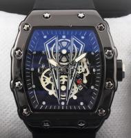 Oruss férfi karóra, design számlappal, kaucsuk szíjjal, újszerű állapotban, működik. Eredeti dobozáb...