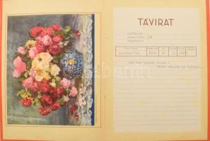 cca 1930-1940 26 db dísztávirat klf grafikákkal