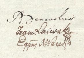 1829 Lajcsák Ferenc (1772-1843) nagyváradi püspök, cs. és kir. belső titkos tanácsos autográf aláírá...