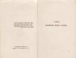 Sík Sándor: 
Maradék magyarok! Versek.
Budapest, 1919. Szent-István-Társulat (Stephaneum Ny. Rt.) ...