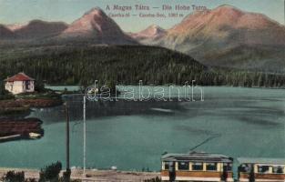 Tátra Csorba-tó with tram