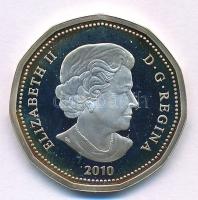 Kanada 2010. 1$ Ag "Vancouveri Téli Olimpia" részben multicolor, kapszulában T:AU (PP) pat...