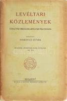 Levéltári Közlemények. A Magyar Országos Levéltár folyóirata. 1942-1945. 20-23. évfolyam. Szerk. Sinkovics István. Bp. 1942-1945, Magyar Országos Levéltár. IV, 424 l. Kiadói papírborítóban,apró sérüléssel. felvágatlan példány.