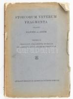 Arnim, Iohannes ab: Stoicorum veterum fragmenta Vol. III. Chrysippi fragmenta moralia fragmenta succesorum chrysippi. Lipsiae, 1923. Teubner. 269p. Kiadói sérült papírkötésben elvált borítóval