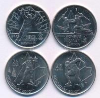 Kanada 2009. 25c Ni-acél (4xklf) forgalmi emlékkiadások, kapszulákban T:UNC,AU Canada 2009. 25 Cents Ni-steel (4xdiff) circulating commemorative coins in capsules C:UNC,AU