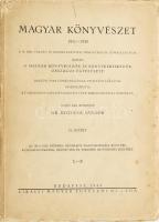 Magyar könyvészet 1911-1920. Az 1911-1920. években megjelent magyarországi könyvek, különlenyomatok, zeneművek és térképek betűrendes jegyzéke. Sajtó alá rendezte Kozocsa Sándor. 2. kötet. Bp., 1942. A Magyar Könyvkiadók és Könyvkereskedők Országos Egyesülete - Királyi Magyar Egyetemi Nyomda. VIII, 558 p. Kiadói papírkötésben