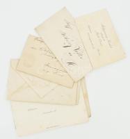 cca 1912-1931 Vegyes meghívók, névjegykártyák, össz. 11 db