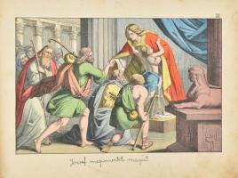 30 Biblische Bilder zum Alten Testament. Esslingen & München, ,J. F. Schreiber, XXX t. Kiadói ha...