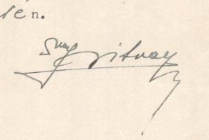 1927 Bp., Zsitvay Tibor (1884-1969) a magyar országgyűlés képviselőházának elnöke, későbbi igazságüg...