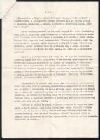 1978 Egy 1944-ben érettségiző zsidó származású nő 3 oldalas gépelt visszaemlékezése a ballagáskor ki...