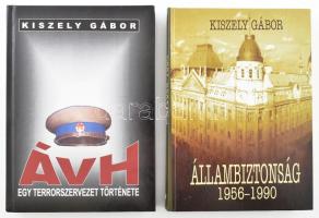 Kiszely Gábor: Állambiztonság 1956-1990. Bp., 2001, Korona Kiadó, 430 p. Kiadói kartonált papírkötésben. + Kiszely Gábor: ÁVH. Egy terrorszervezet története. Bp., 2000, Korona Kiadó. Kiadói kartonált papírkötés.