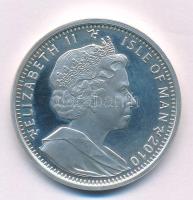 Man-sziget 2010PM 1C Ag "Vancouveri Téli Olimpia - Téli sportok" T:PP ujjlenyomat, karc Is...