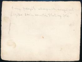 cca 1916 Orosz fedezék Shrapnel-ernyővel, mögötte trén vonulás Halicz felé, hátoldalon feliratozott ...