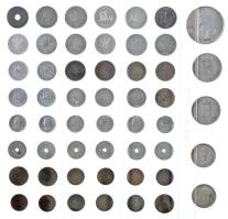 53db-os vegyes pengő és fillér érmetétel T:AU-F