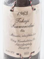 1963 Tokaji Szomorodni édes. Muzeális, édes fehérbor, bizonyítvánnyal: újrapalackozták 1996-ban a to...