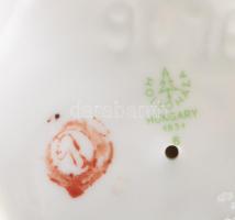 Hollóházi gyertyatartó, jelzett, hibátlan, m: 19,5 cm