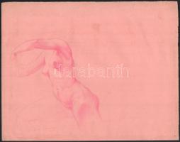 Galambos Margit (?-?), működött 1920-30 körül: Női akt (tanulmány). Ceruza, papír. Jelzés nélkül. 25x32 cm