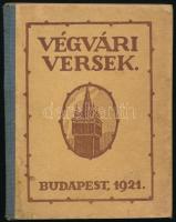 [Reményik Sándor]: Végvári versek. Hangok a végekről. 1918-1921. Bp., 1921, Kertész József-ny., 119 p. Első kiadás. Kiadói félvászon-kötés, hiányzó címlappal, és hiányzó szennylapokkal.