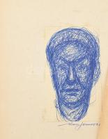 Kass János (1927-2010): össz. 23 db rajz. Klf. technikák, papír, 19 db jelzett, néhány kevés kivétel...