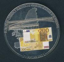 Libéria 2002. 1$ "Európai valuta - 200€" multicolor T:PP