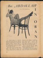 1949. A Venus német nyelvű erotikus magazin szeptemberi száma akt fotókkal